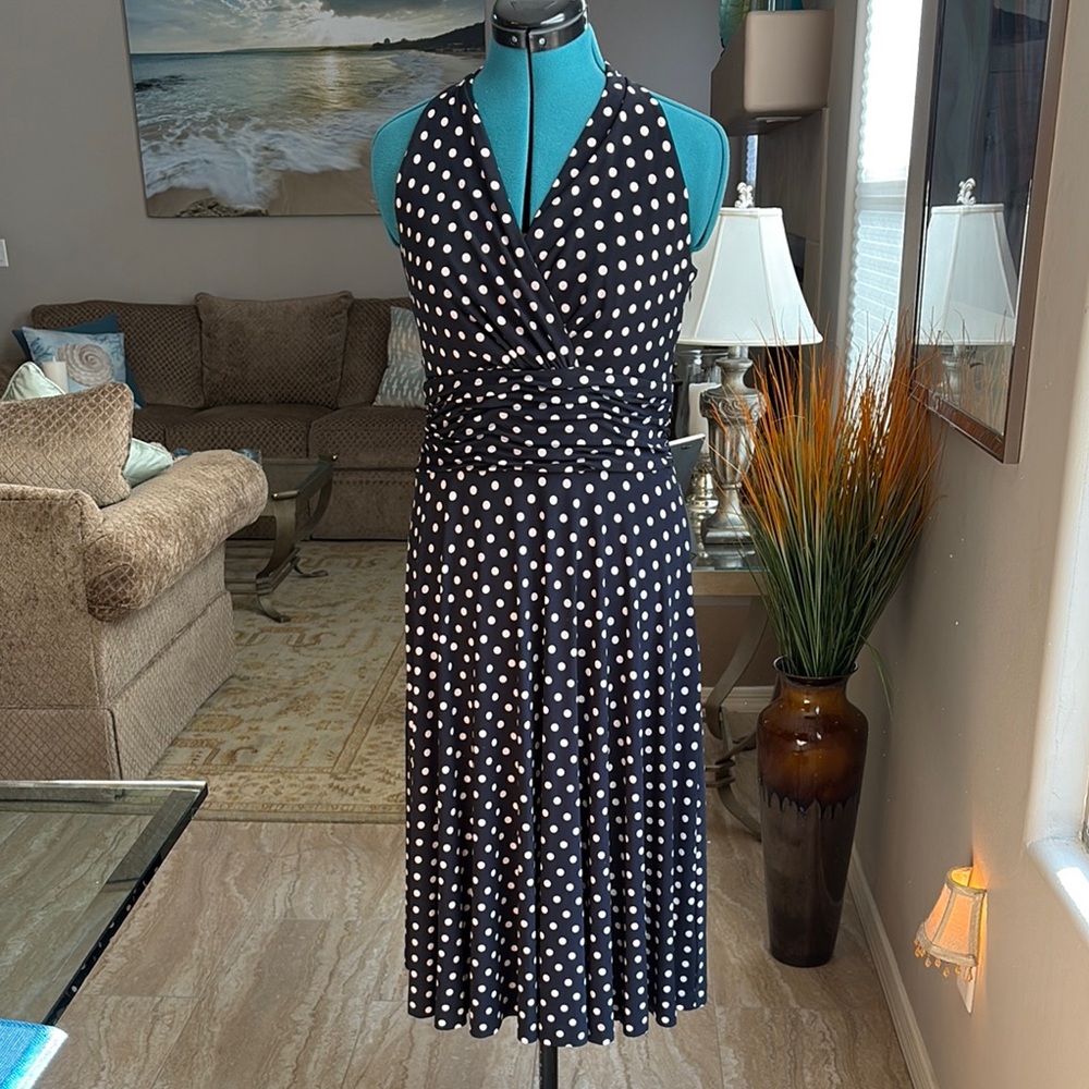 🔥 Closet Clear out 🔥 Polka Dot Halter Look Dress